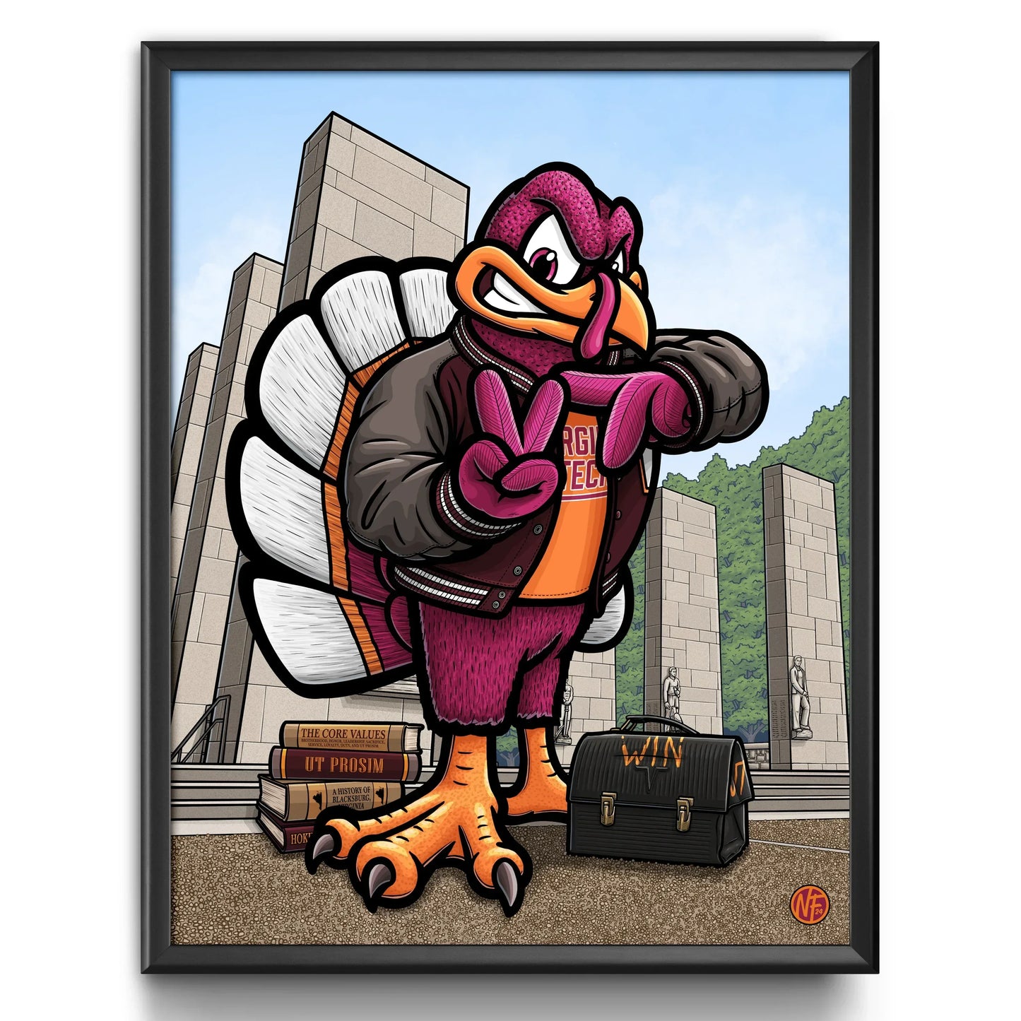 "That I May Serve" Virginia Tech University Limited Edition Print - Nick Fasnacht Illustration & Design