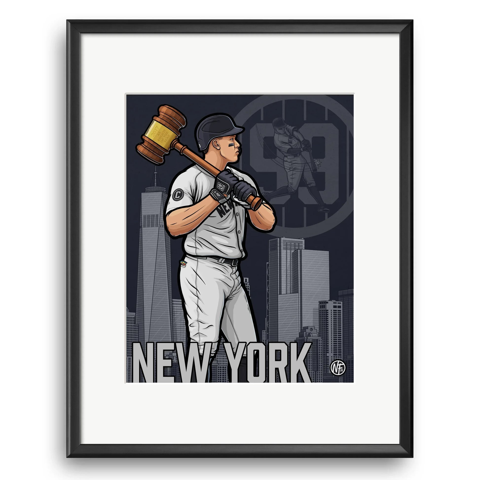 "99" New York Baseball Limited Edition Print - Nick Fasnacht Illustration & Design