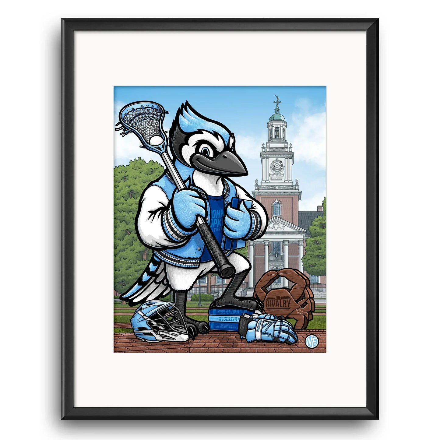 "We Want More!" Johns Hopkins University Limited Edition Print - Nick Fasnacht Illustration & Design