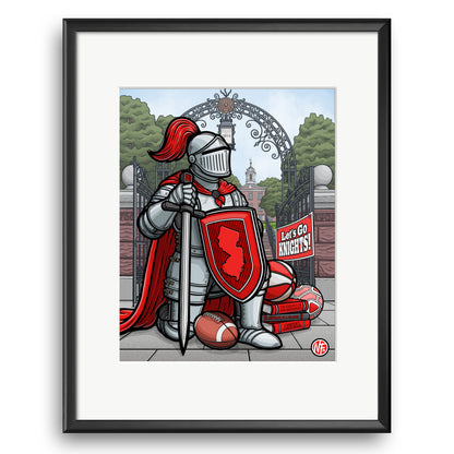 "Let's Go Knights!" Rutgers Limited Edition Print