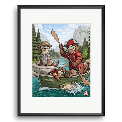 "Otter B. Fishin" Limited Edition Print
