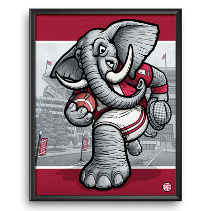 "Roll!" Alabama Football Limited Edition Print