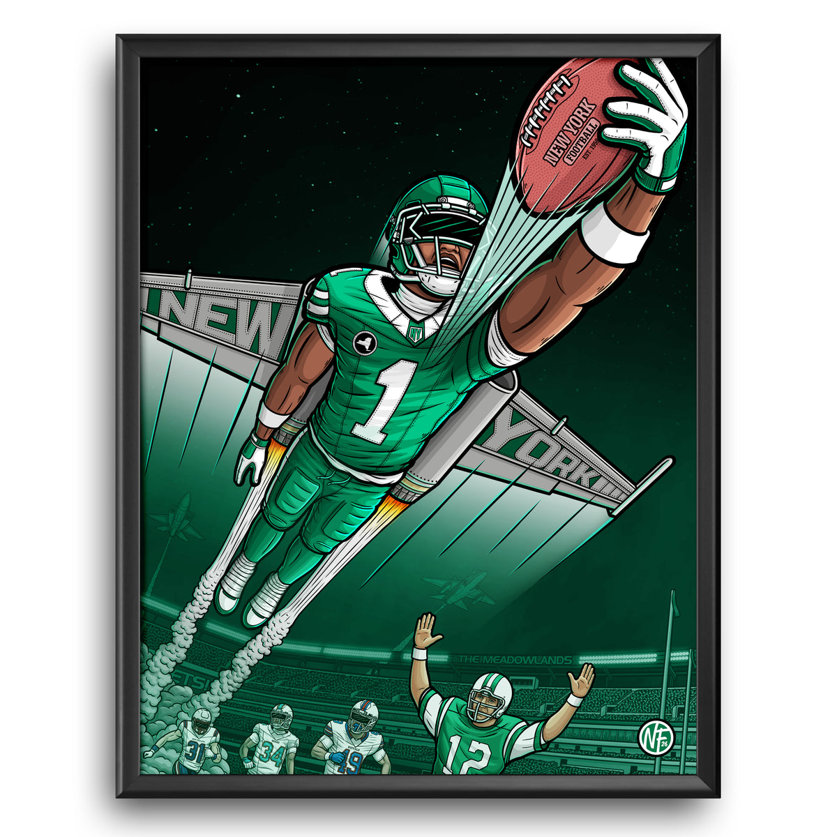 "Liftoff!" New York Football Print