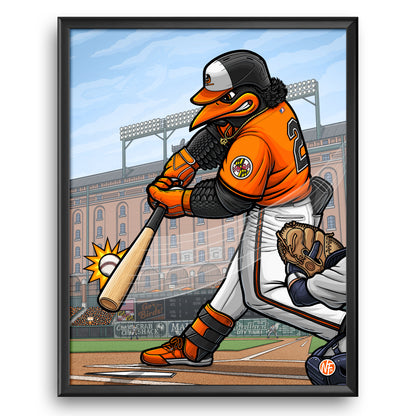"Going, Going, Gunn!" Baltimore Baseball Limited Edition Print