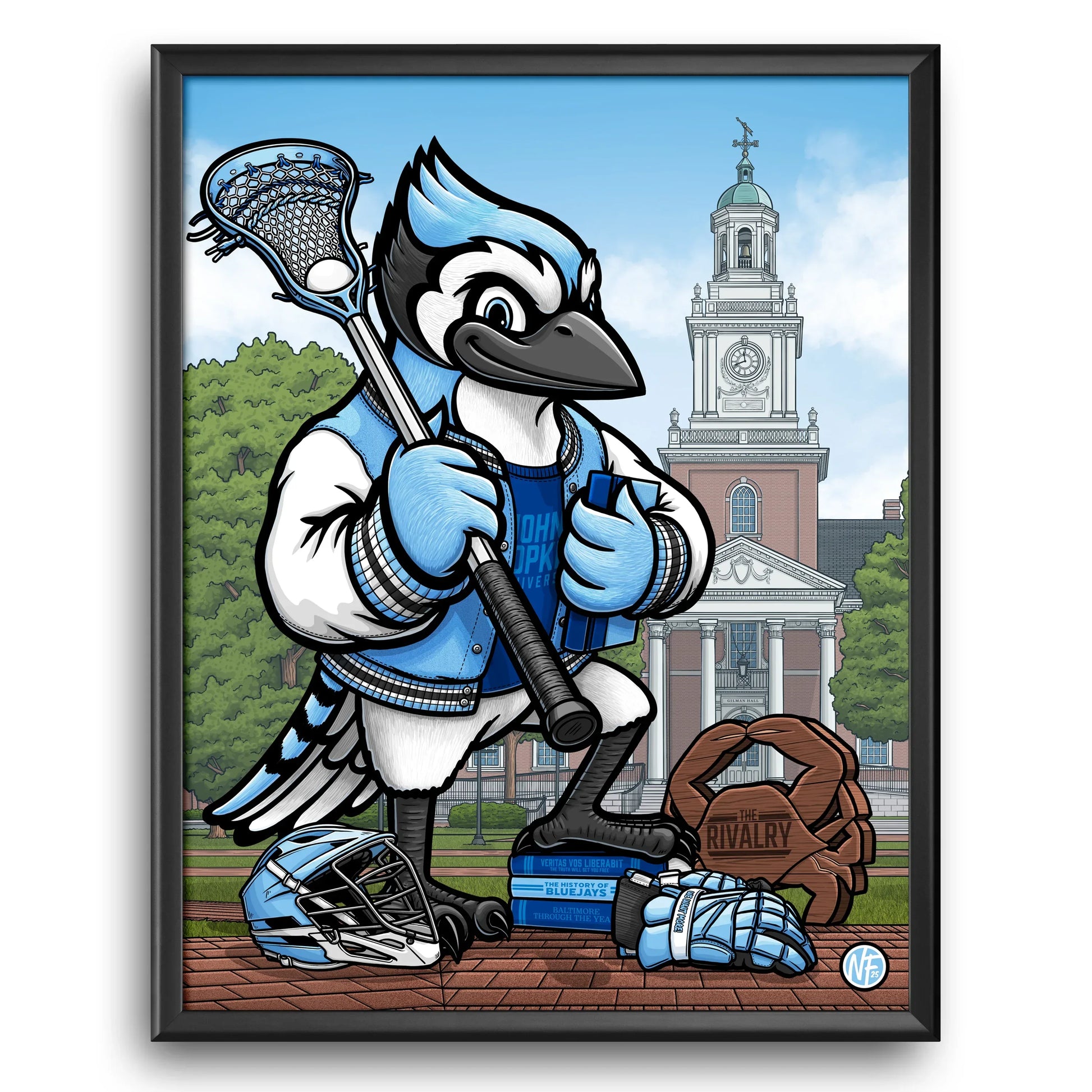 "We Want More!" Johns Hopkins University Limited Edition Print - Nick Fasnacht Illustration & Design