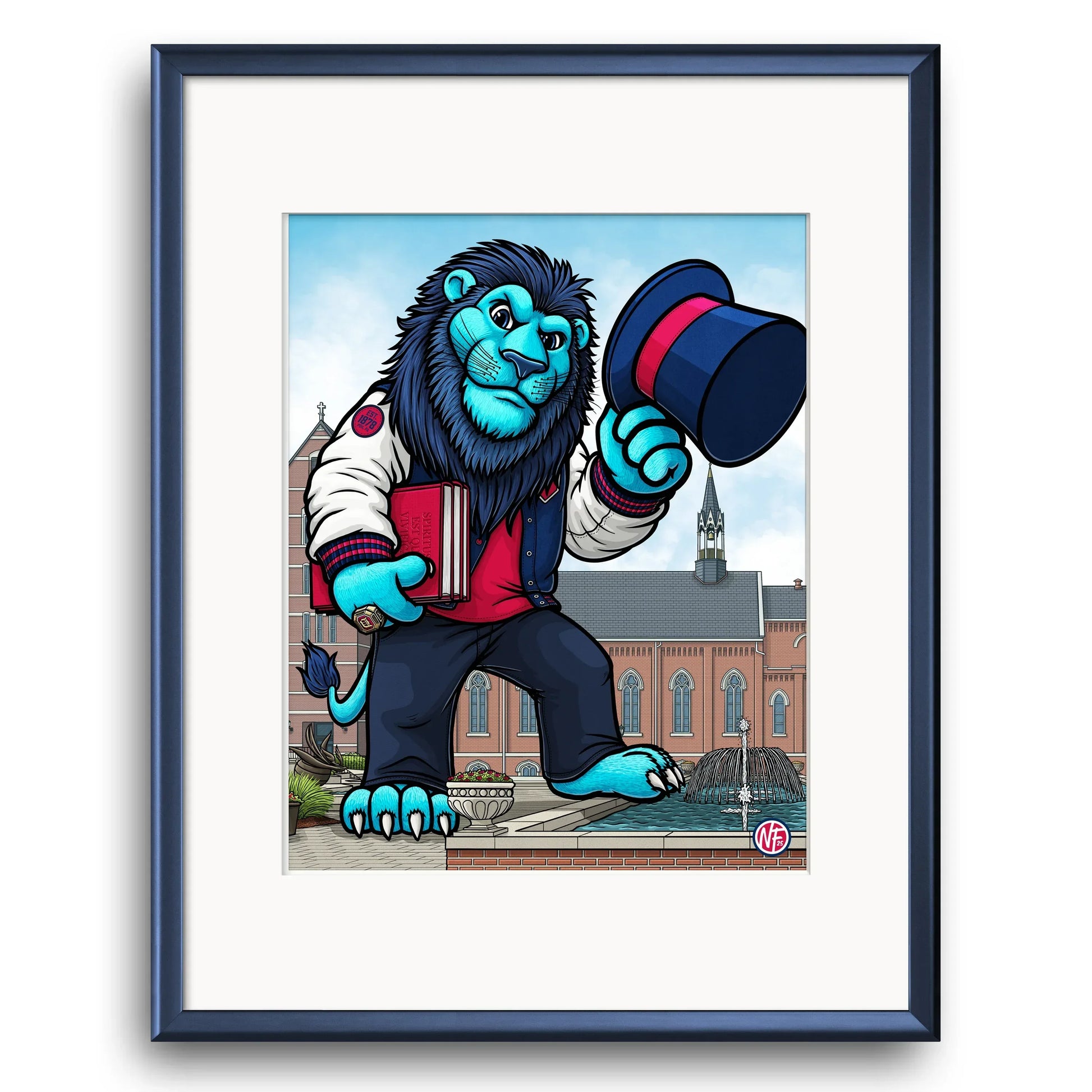 "The Bluff" Duquesne University Limited Edition Print - Nick Fasnacht Illustration & Design