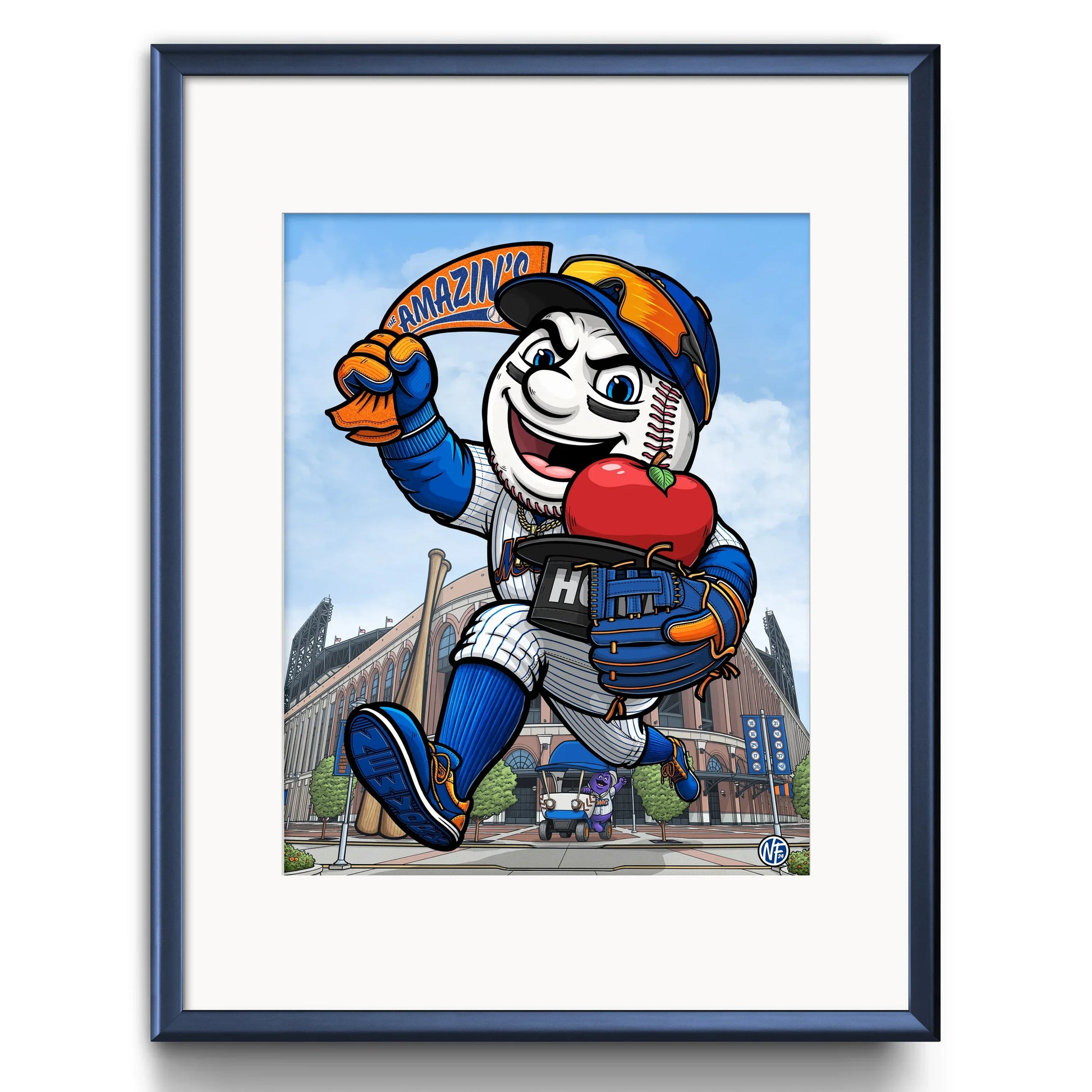 "The Amazin's" New York Mets Baseball Limited Edition Print - Nick Fasnacht Illustration & Design