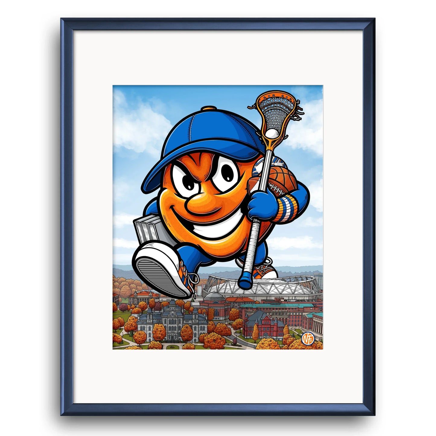 "Orange" Syracuse University Limited Edition Print - Nick Fasnacht Illustration & Design