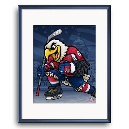 "8" Washington Hockey Print - Nick Fasnacht Illustration & Design