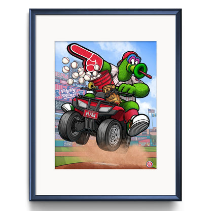 "#1 Fan" Philadelphia Baseball Print - Nick Fasnacht Illustration & Design