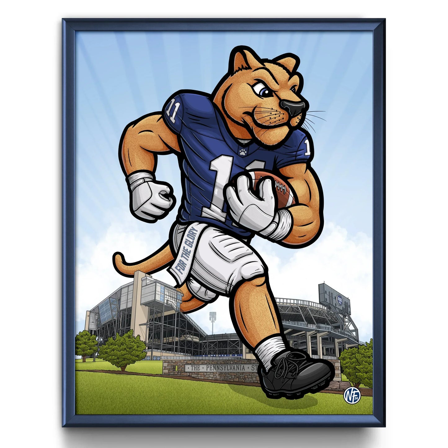 "For The Glory" Penn State University Limited Edition Print - Nick Fasnacht Illustration & Design