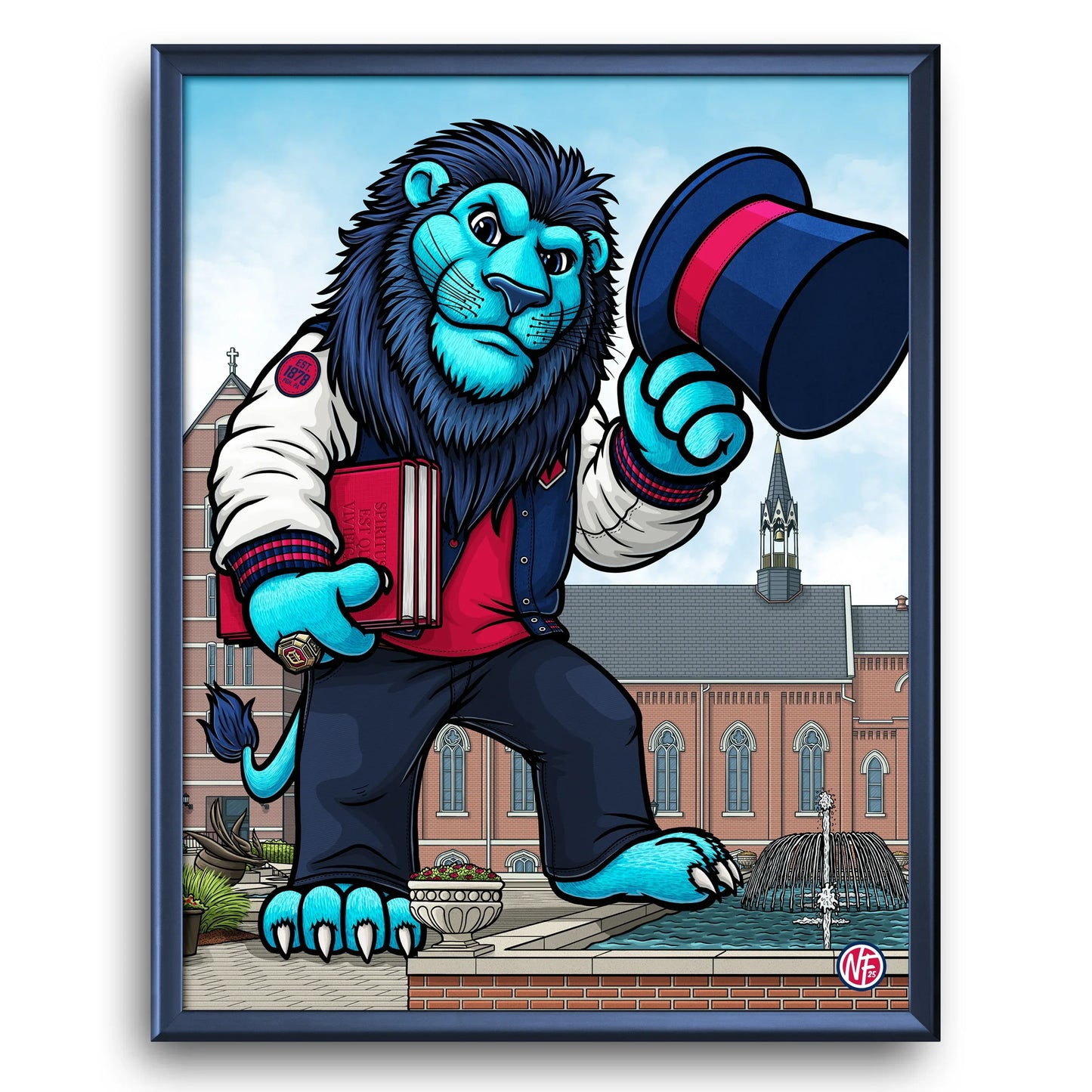 "The Bluff" Duquesne University Limited Edition Print - Nick Fasnacht Illustration & Design