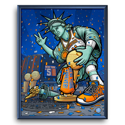 "New York Forever!" New York Basketball Limited Edition Print