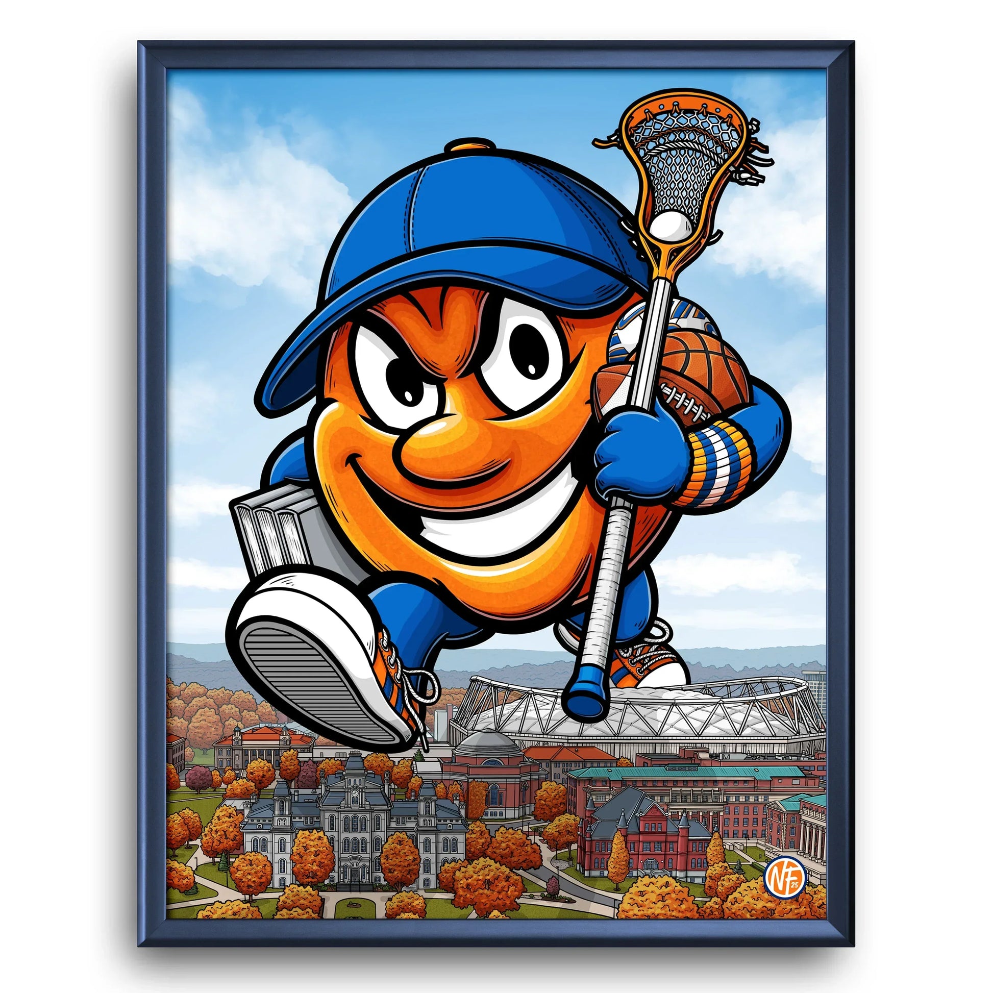 "Orange" Syracuse University Limited Edition Print - Nick Fasnacht Illustration & Design