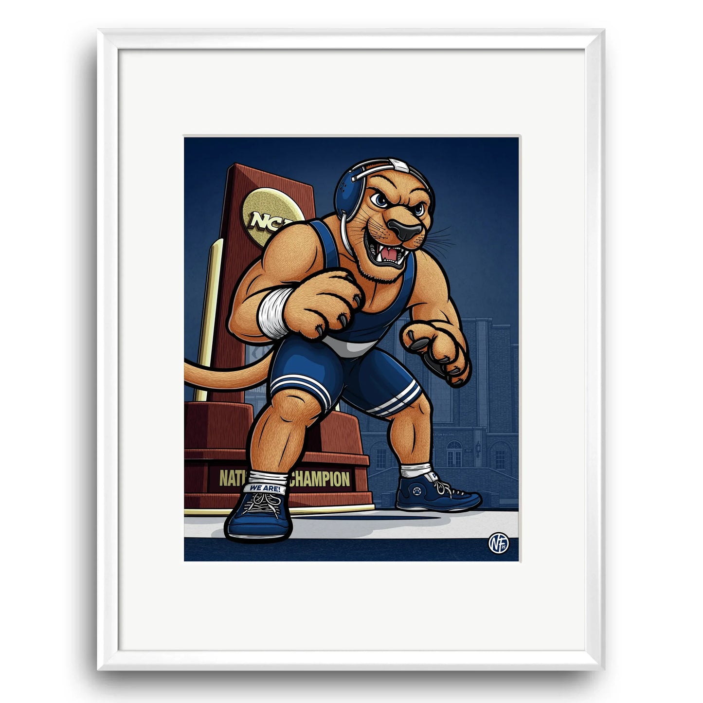 "Dynasty" Penn State Wrestling Limited Edition Print - Nick Fasnacht Illustration & Design