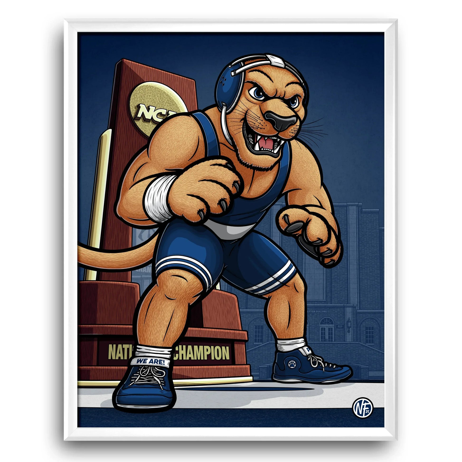 "Dynasty" Penn State Wrestling Limited Edition Print - Nick Fasnacht Illustration & Design