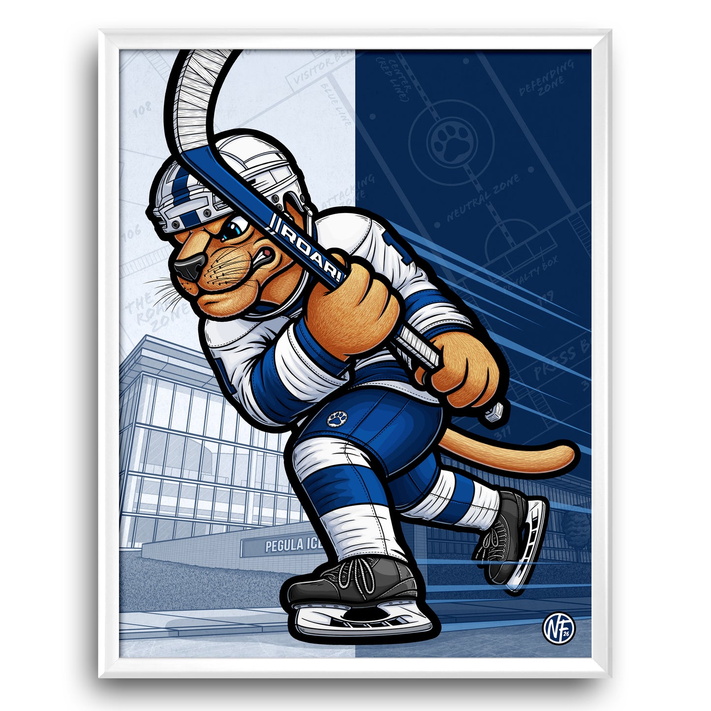 "ROAR!" Penn State Ice Hockey Limited Edition Print