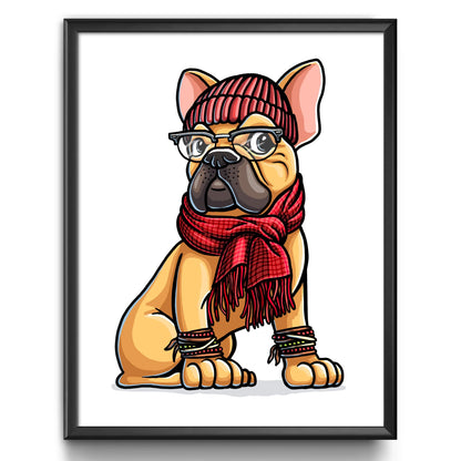 "Frenchie" French Bulldog Limited Edition Print - Nick Fasnacht Illustration & Design