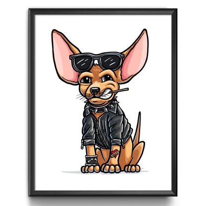 "Chico Malo" Chihuahua Limited Edition Print - Nick Fasnacht Illustration & Design