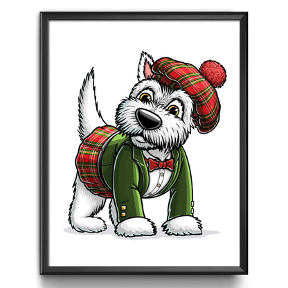 "Westie" West Highland Terrier Limited Edition Print - Nick Fasnacht Illustration & Design