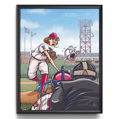 "Phillies" Baseball Limited Edition Print - Nick Fasnacht Illustration & Design