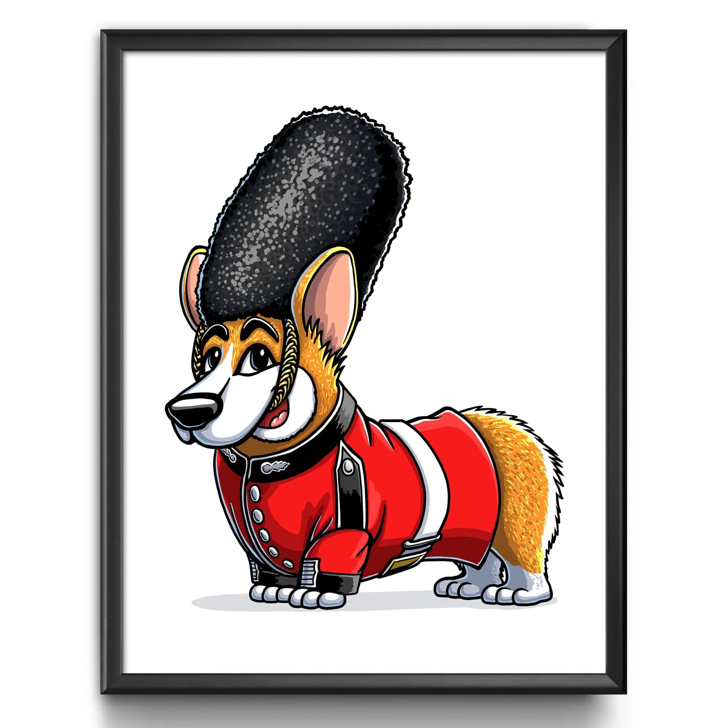 "The Queen's Corgi" Corgi Limited Edition Print - Nick Fasnacht Illustration & Design