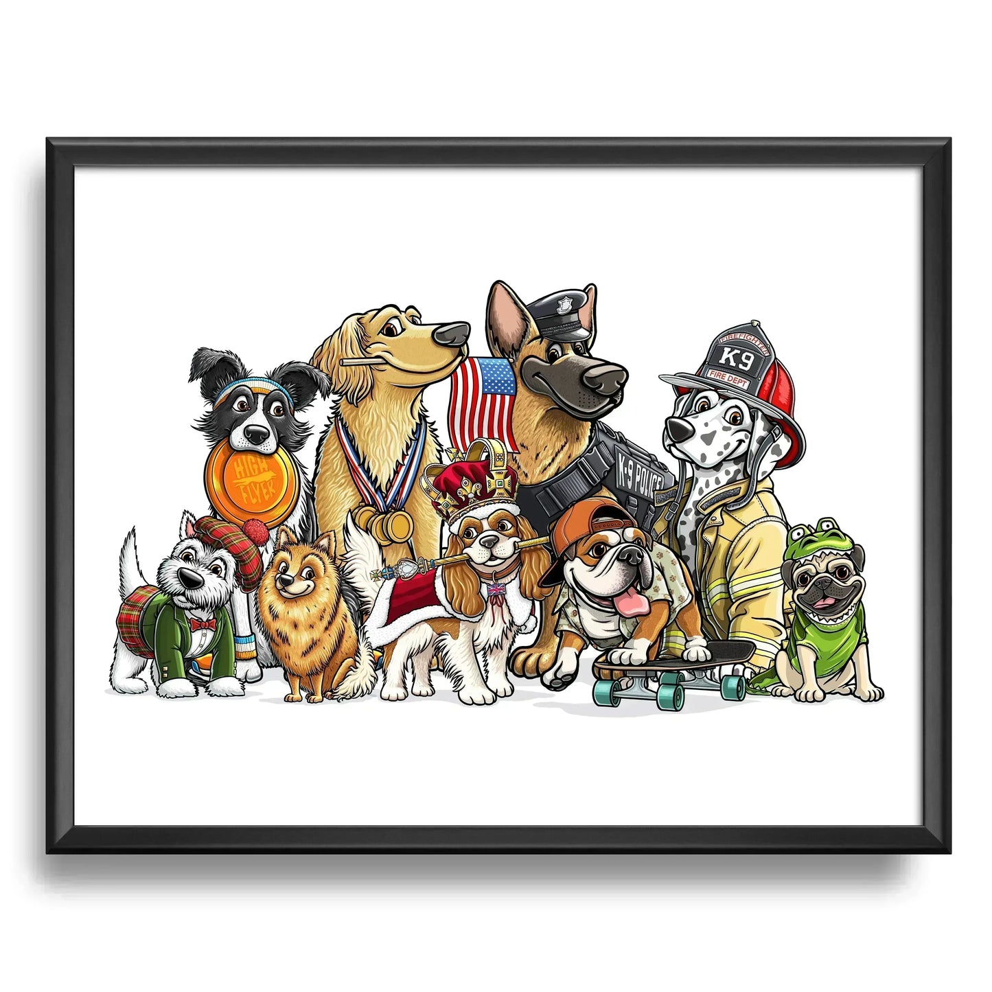 "CaNINE II" Dog Limited Edition Print - Nick Fasnacht Illustration & Design