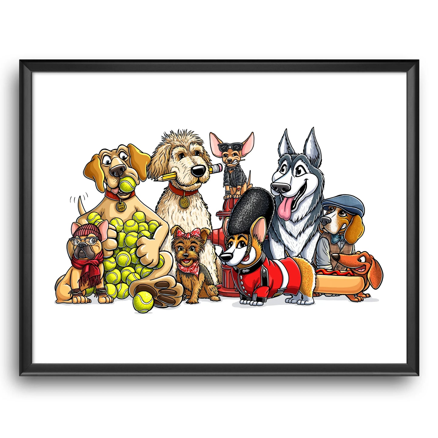 "CaNINE" Dog Limited Edition Print - Nick Fasnacht Illustration & Design