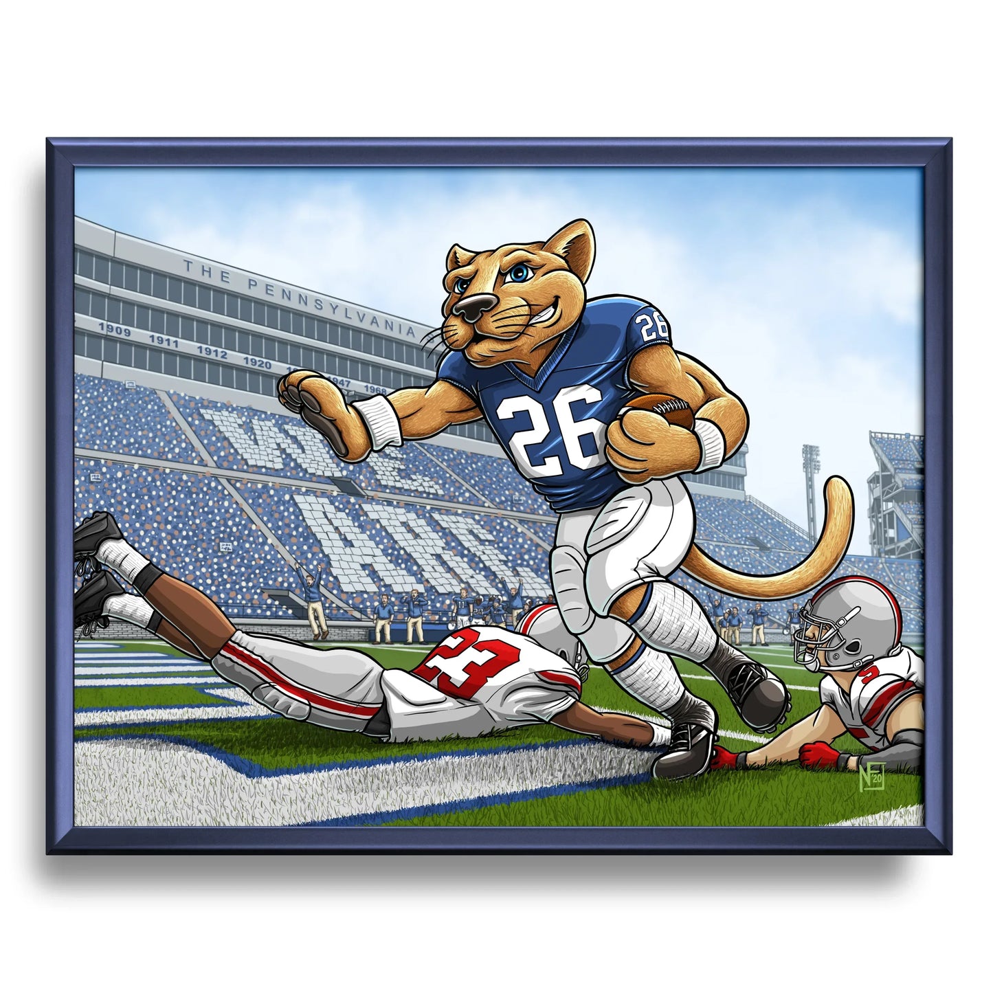 "We Are!" Penn State University Football Limited Edition Print - Nick Fasnacht Illustration & Design