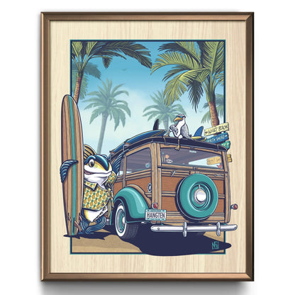 "Woody Wagon" Limited Edition Print - Nick Fasnacht Illustration & Design