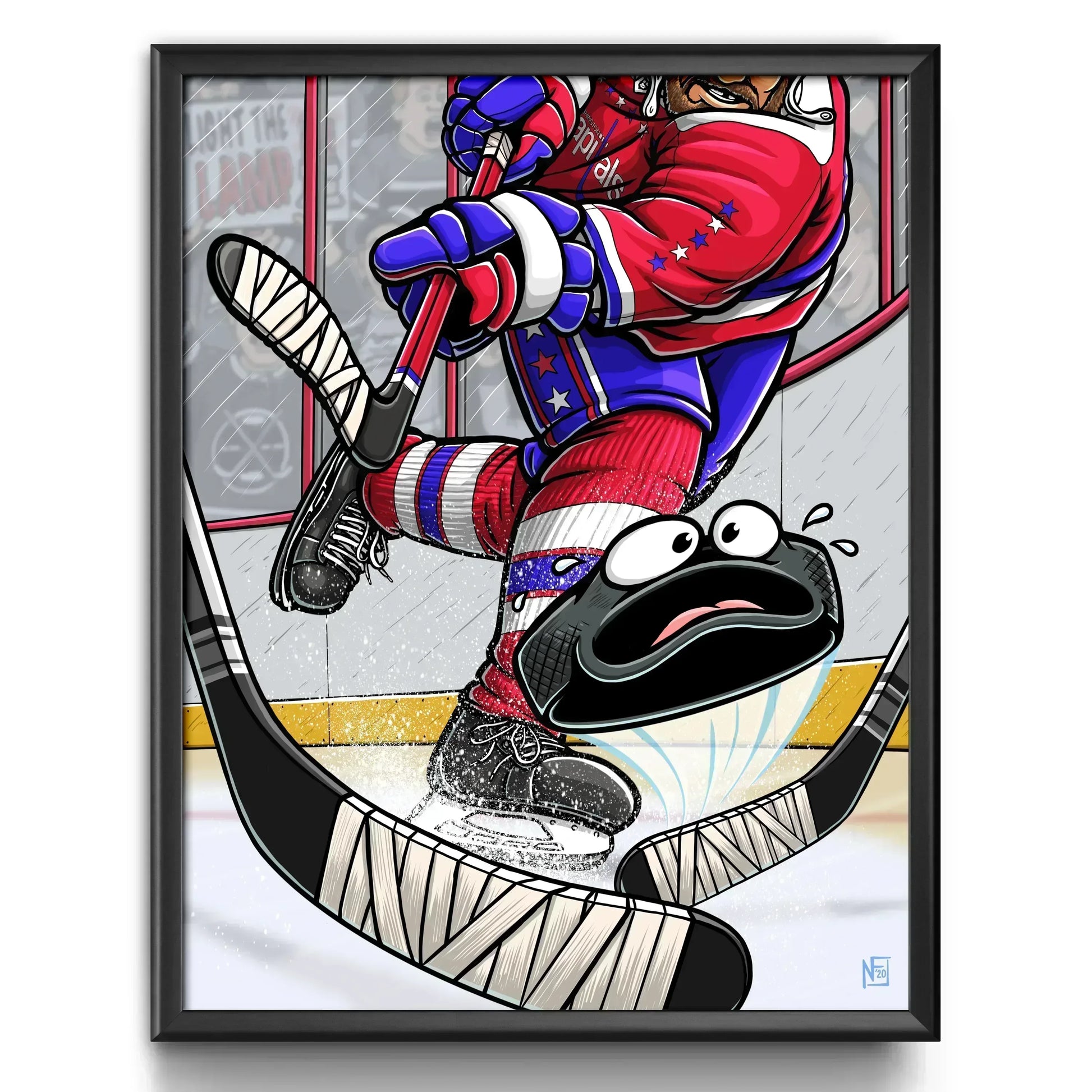 "Capitals" Hockey Limited Edition Print - Nick Fasnacht Illustration & Design