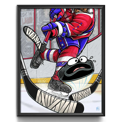 "Capitals" Hockey Limited Edition Print - Nick Fasnacht Illustration & Design