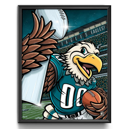 "E.A.G.L.E.S...EAGLES!" Philadelphia Football Limited Edition Print - Nick Fasnacht Illustration & Design