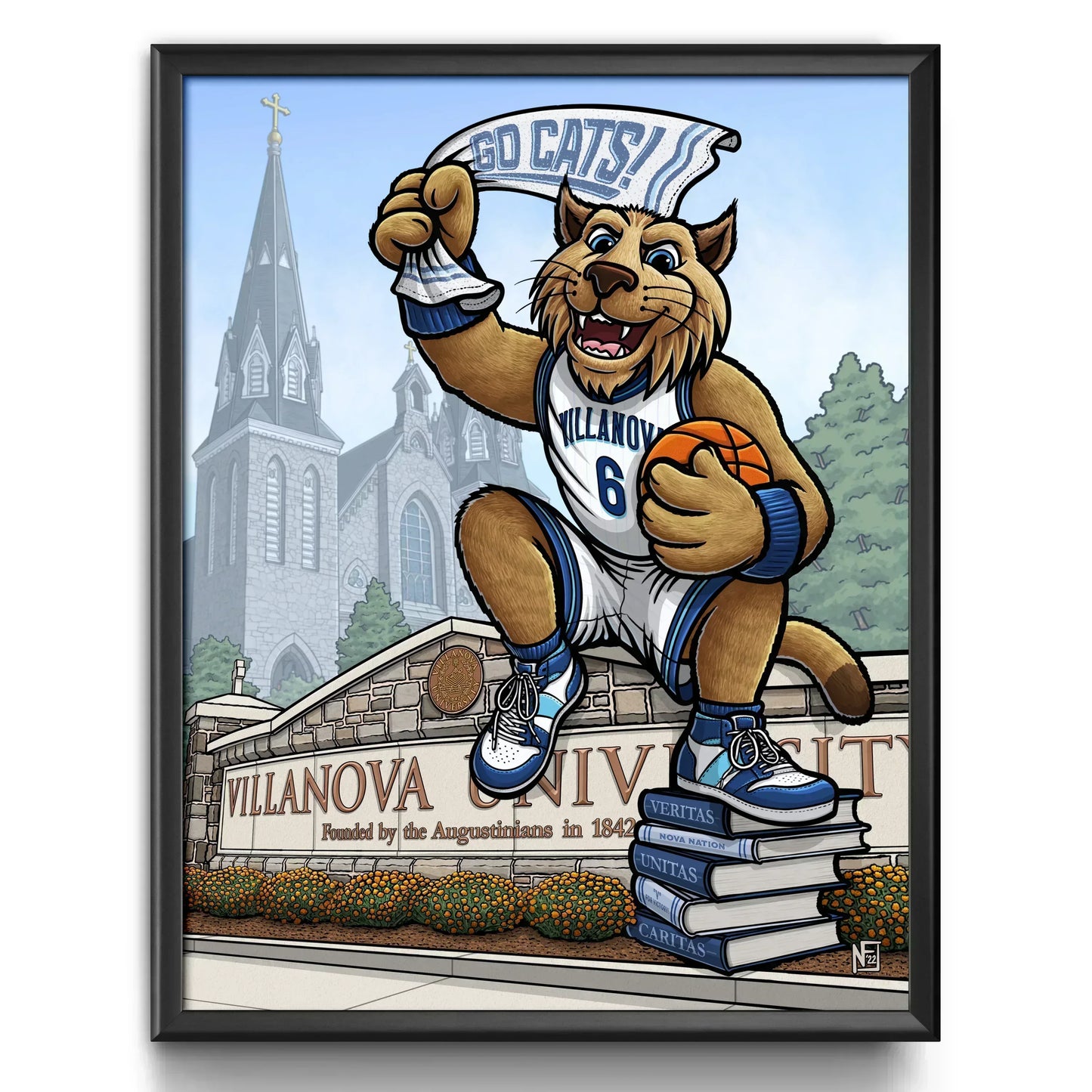 "Nova Nation" Villanova University Limited Edition Print - Nick Fasnacht Illustration & Design