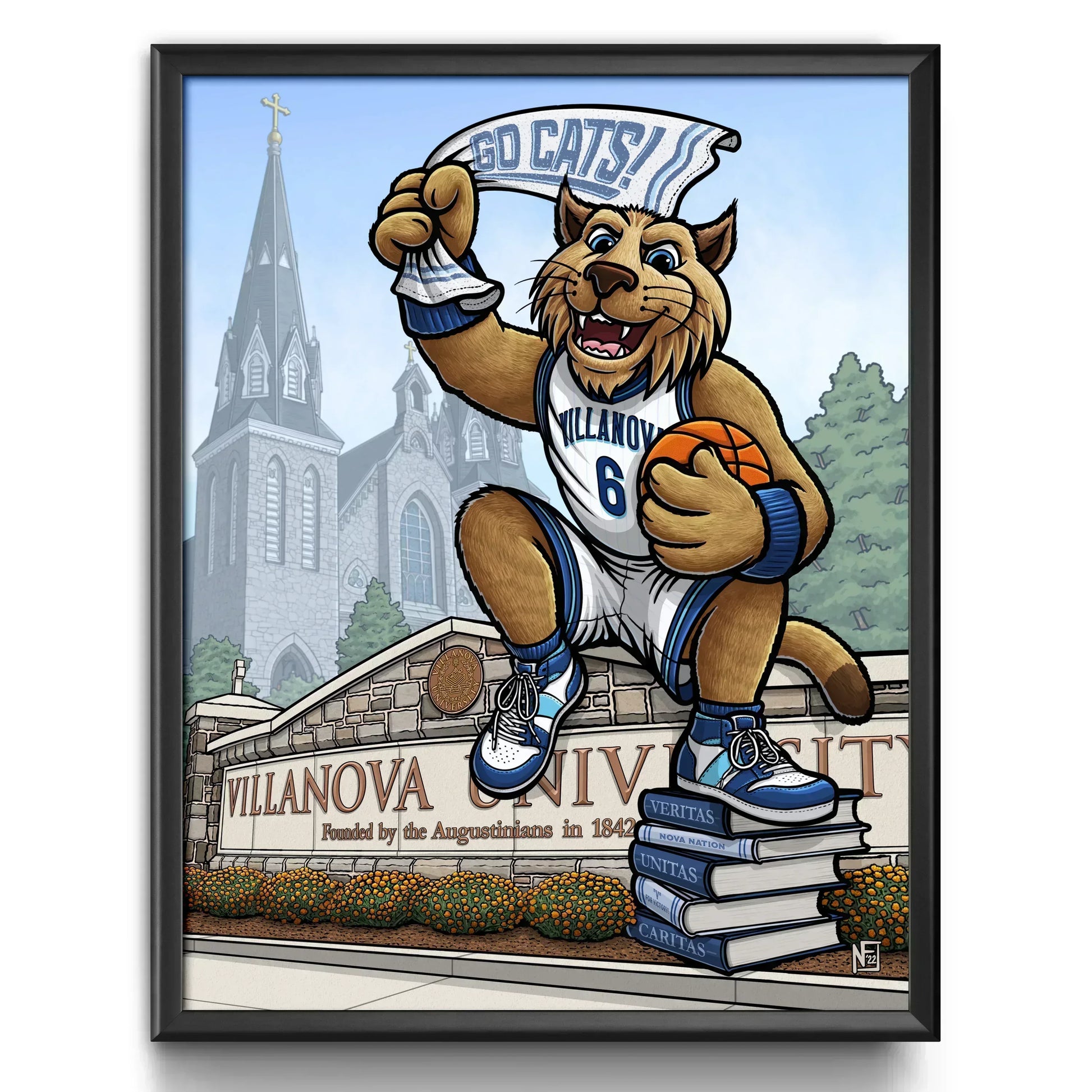 "Nova Nation" Villanova University Limited Edition Print - Nick Fasnacht Illustration & Design
