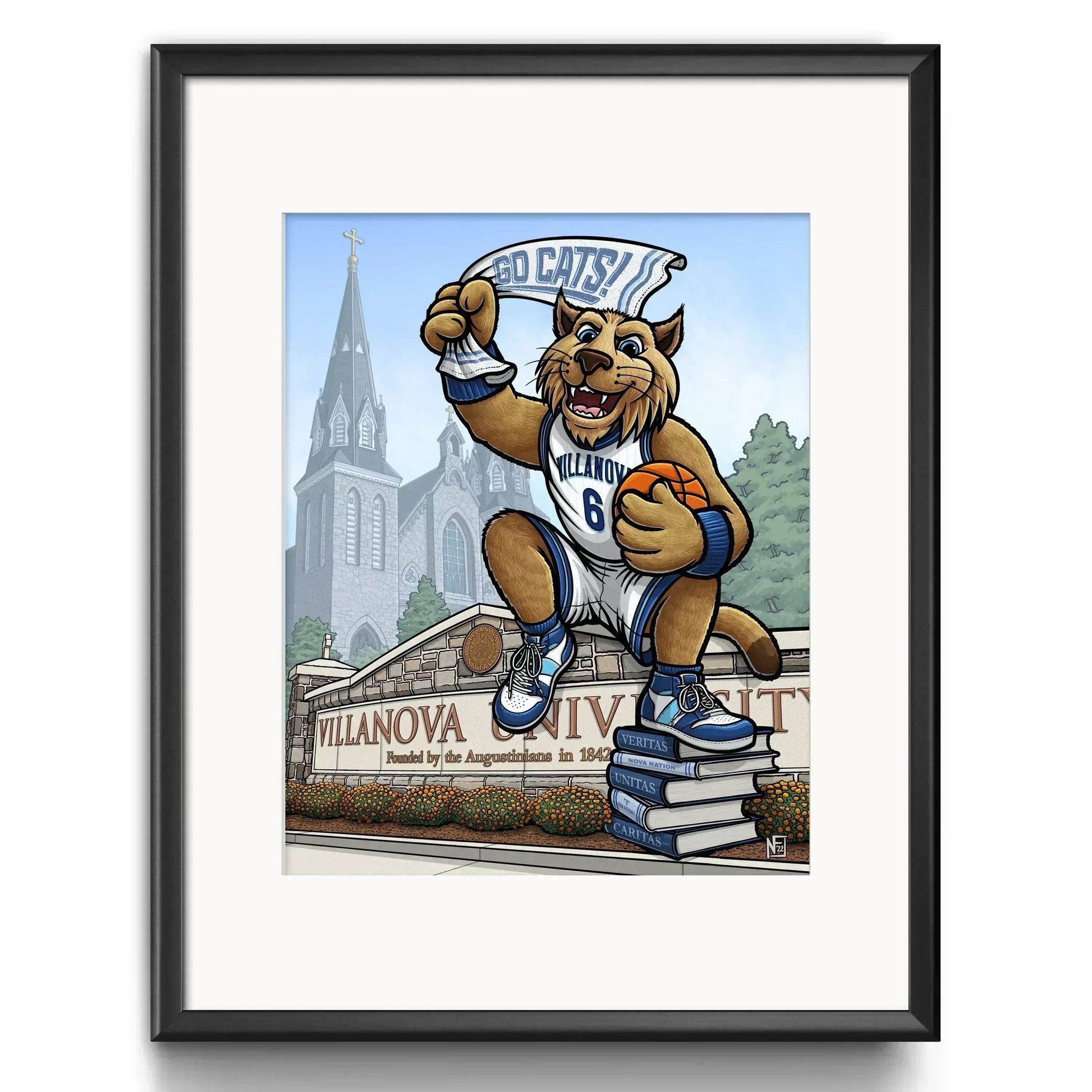 "Nova Nation" Villanova University Limited Edition Print - Nick Fasnacht Illustration & Design