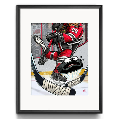 "Blackhawks" Hockey Limited Edition Print - Nick Fasnacht Illustration & Design