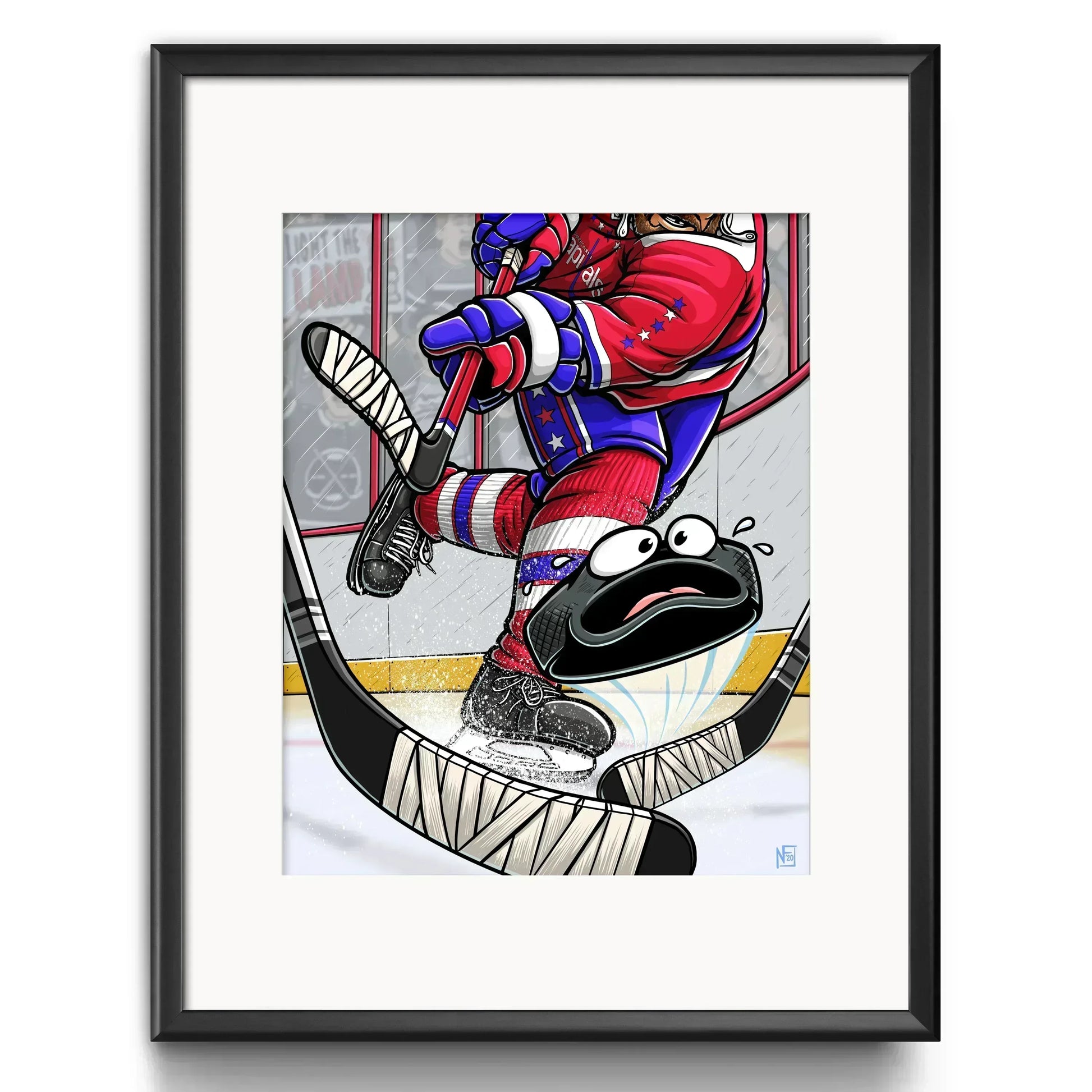 "Capitals" Hockey Limited Edition Print - Nick Fasnacht Illustration & Design