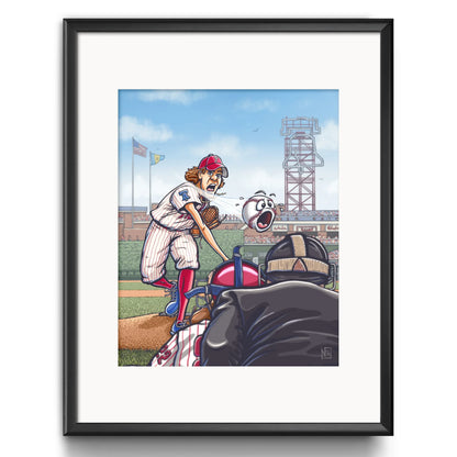 "Phillies" Baseball Limited Edition Print - Nick Fasnacht Illustration & Design