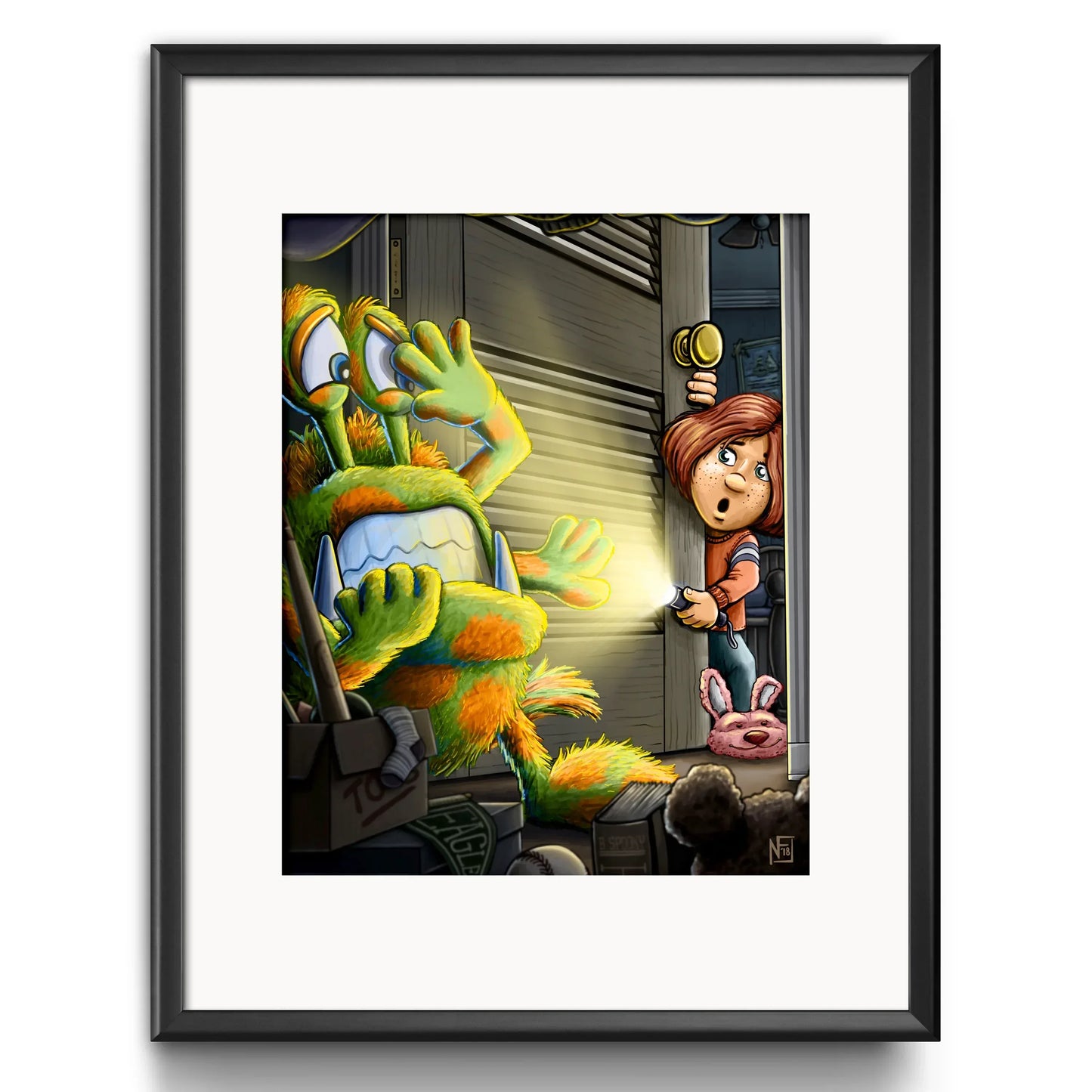 "Closet Monster" Limited Edition Print - Nick Fasnacht Illustration & Design