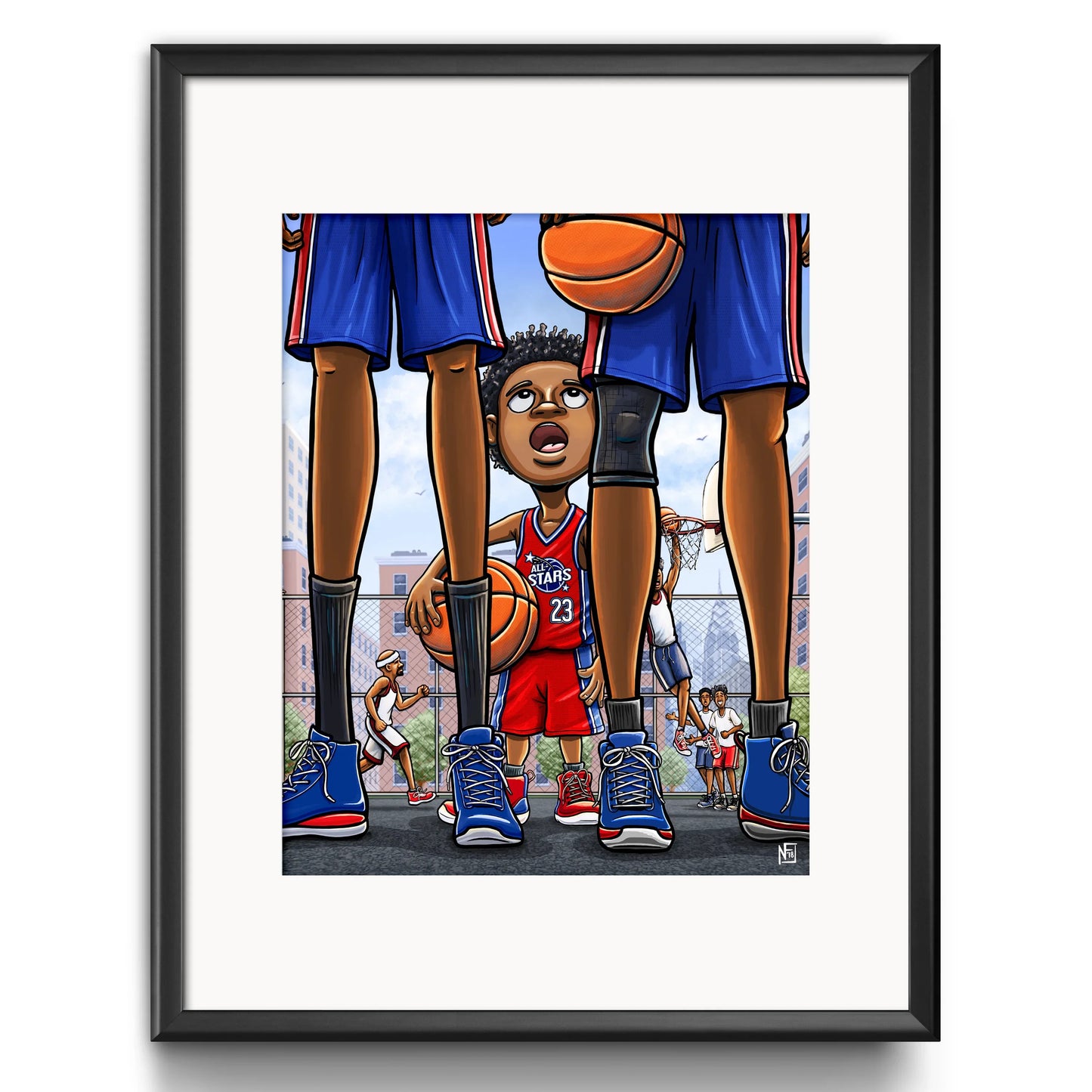 "All-Star" Basketball Limited Edition Print - Nick Fasnacht Illustration & Design