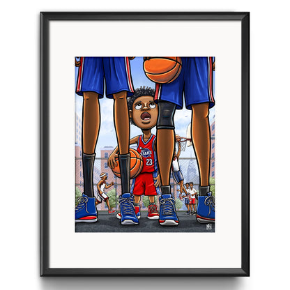"All-Star" Basketball Limited Edition Print - Nick Fasnacht Illustration & Design