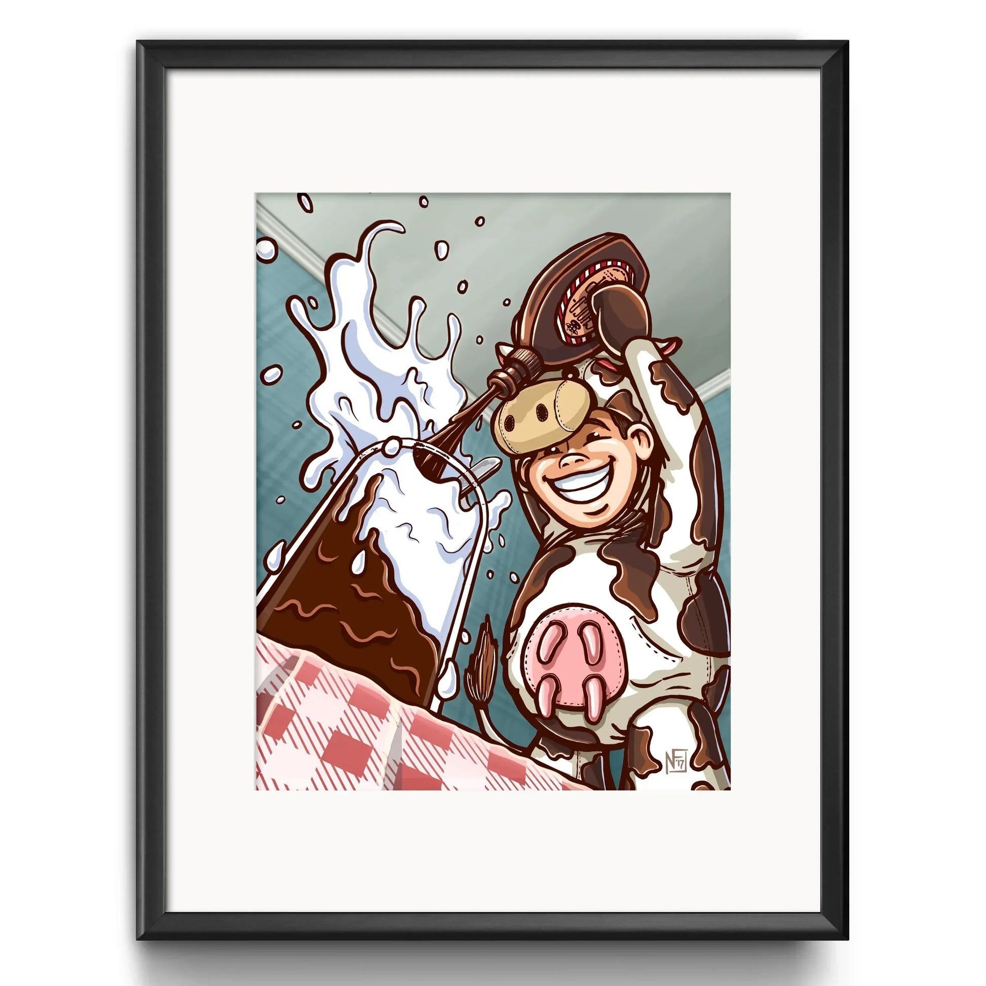"Chocolate Milk" Limited Edition Print - Nick Fasnacht Illustration & Design