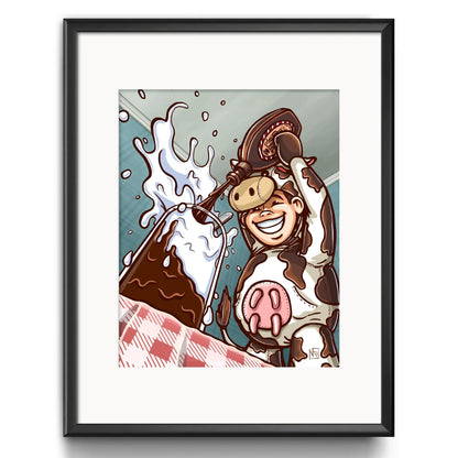 "Chocolate Milk" Limited Edition Print - Nick Fasnacht Illustration & Design