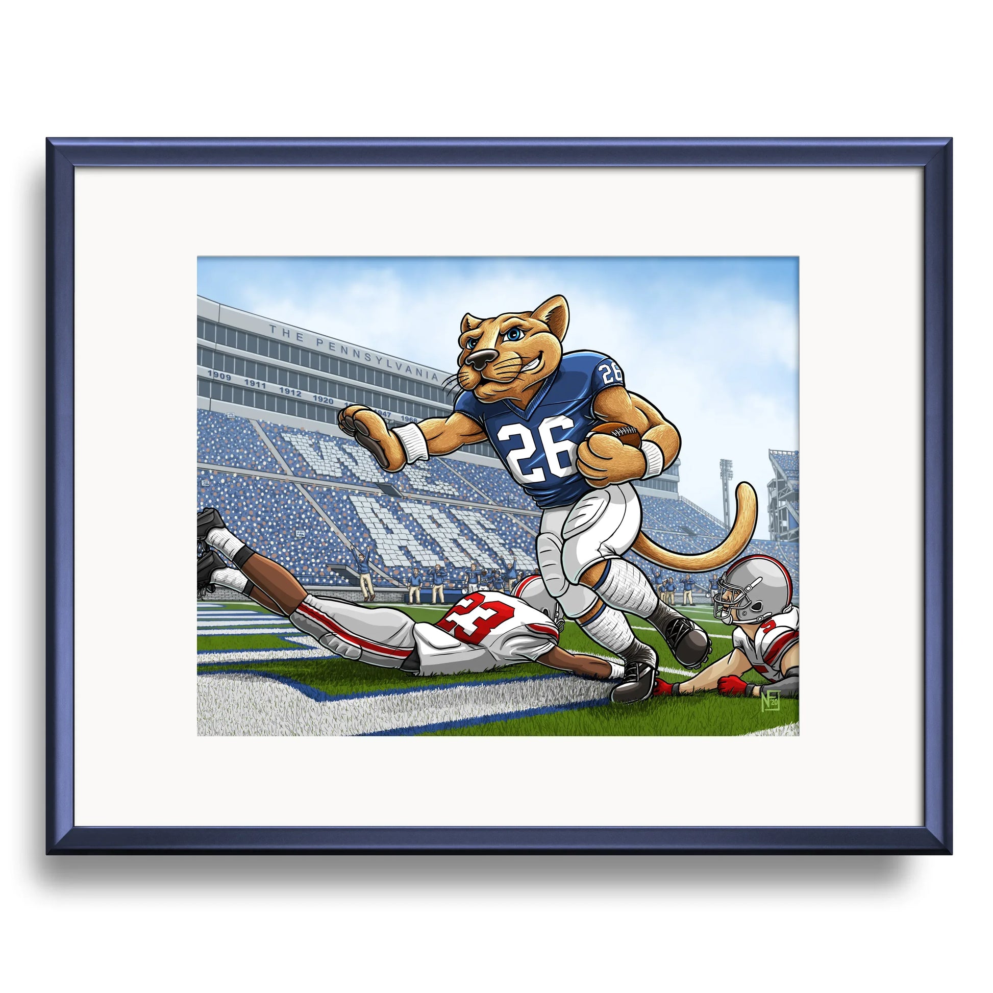 "We Are!" Penn State University Football Limited Edition Print - Nick Fasnacht Illustration & Design
