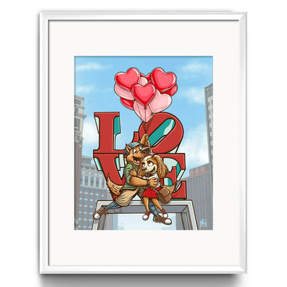 "Puppy Love" Limited Edition Print - Nick Fasnacht Illustration & Design