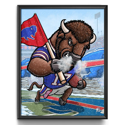 "BILLIEVE" Buffalo Bills Limited Edition Print - Nick Fasnacht Illustration & Design