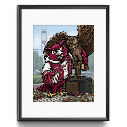 "T for Temple U" Temple University Limited Edition Print - Nick Fasnacht Illustration & Design