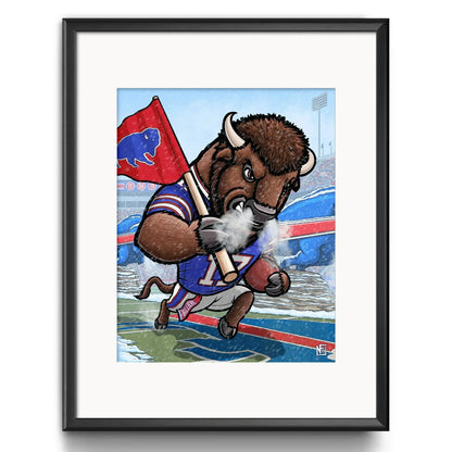 "BILLIEVE" Buffalo Bills Limited Edition Print - Nick Fasnacht Illustration & Design