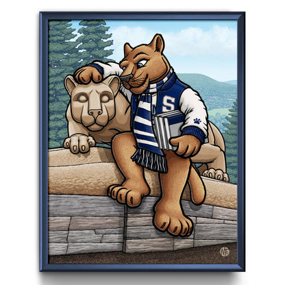 "Lion Shrine" Penn State University Limited Edition Print - Nick Fasnacht Illustration & Design